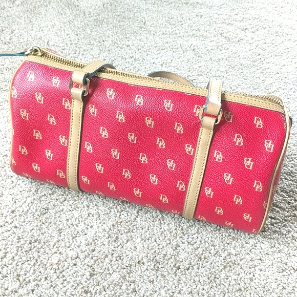Dooney & Bourke Handbags - Vintage Dooney & Bourke Monogram Barrel Bag
